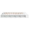 Bed Frame without Mattress White 150x200 cm King Size