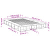 Bed Frame without Mattress White 150x200 cm King Size
