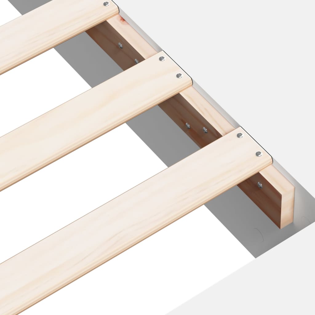 Bed Frame without Mattress White 120x200 cm