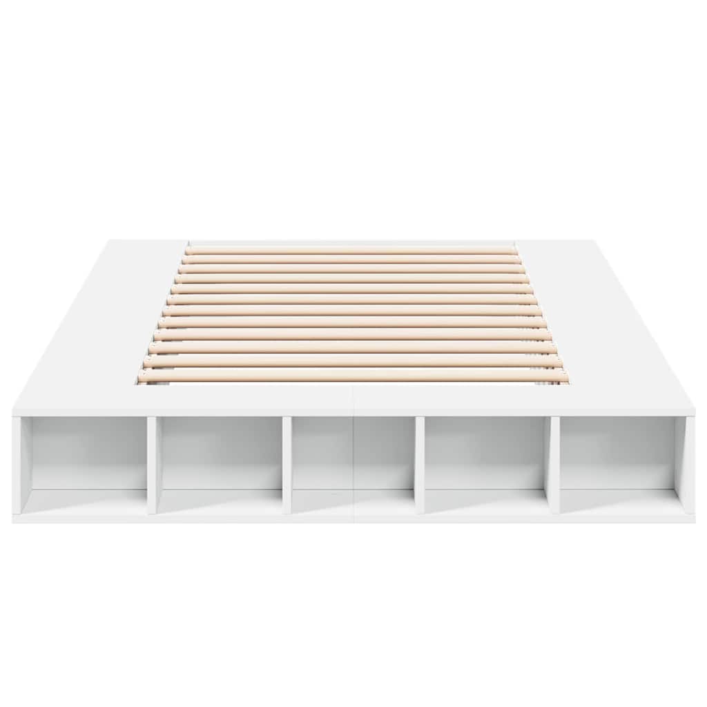 Bed Frame without Mattress White 135x190 cm Double