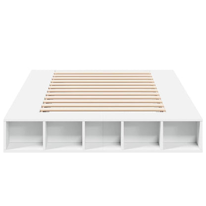 Bed Frame without Mattress White 135x190 cm Double