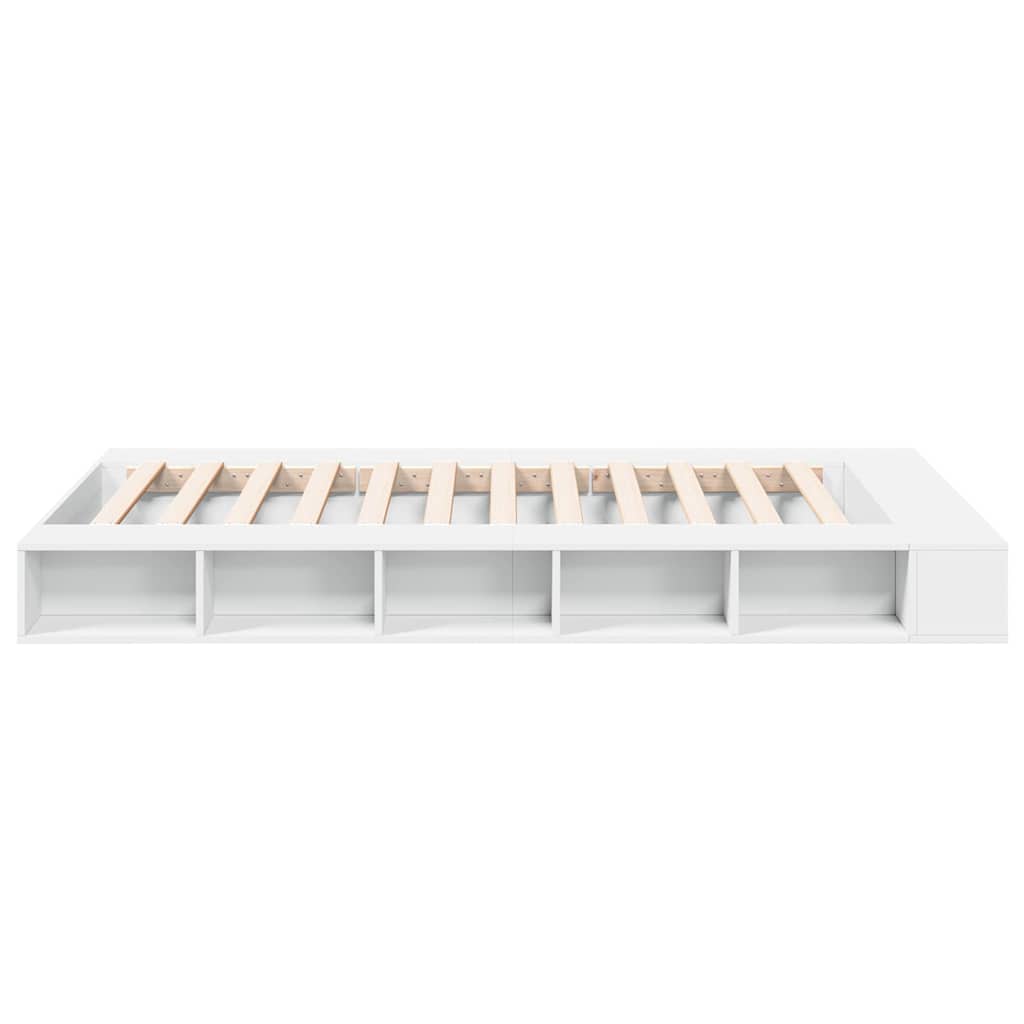 Bed Frame without Mattress White 135x190 cm Double