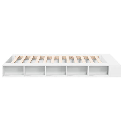 Bed Frame without Mattress White 135x190 cm Double