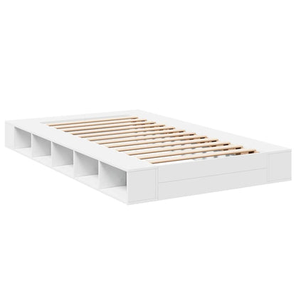 Bed Frame without Mattress White 135x190 cm Double