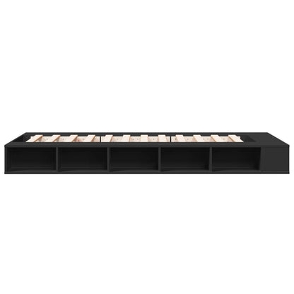 Bed Frame without Mattress Black 100x200 cm
