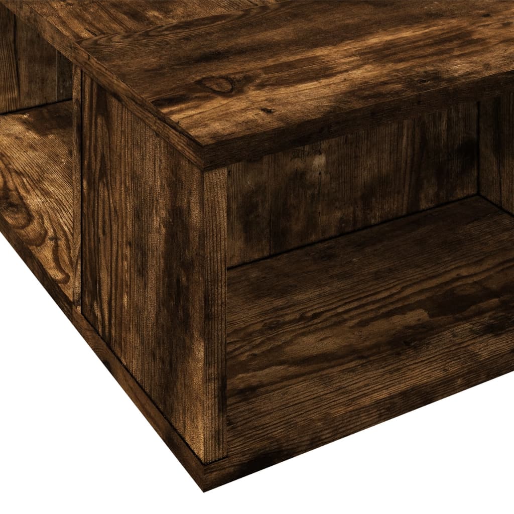 Bed Frame without Mattress Smoked Oak 90x200 cm