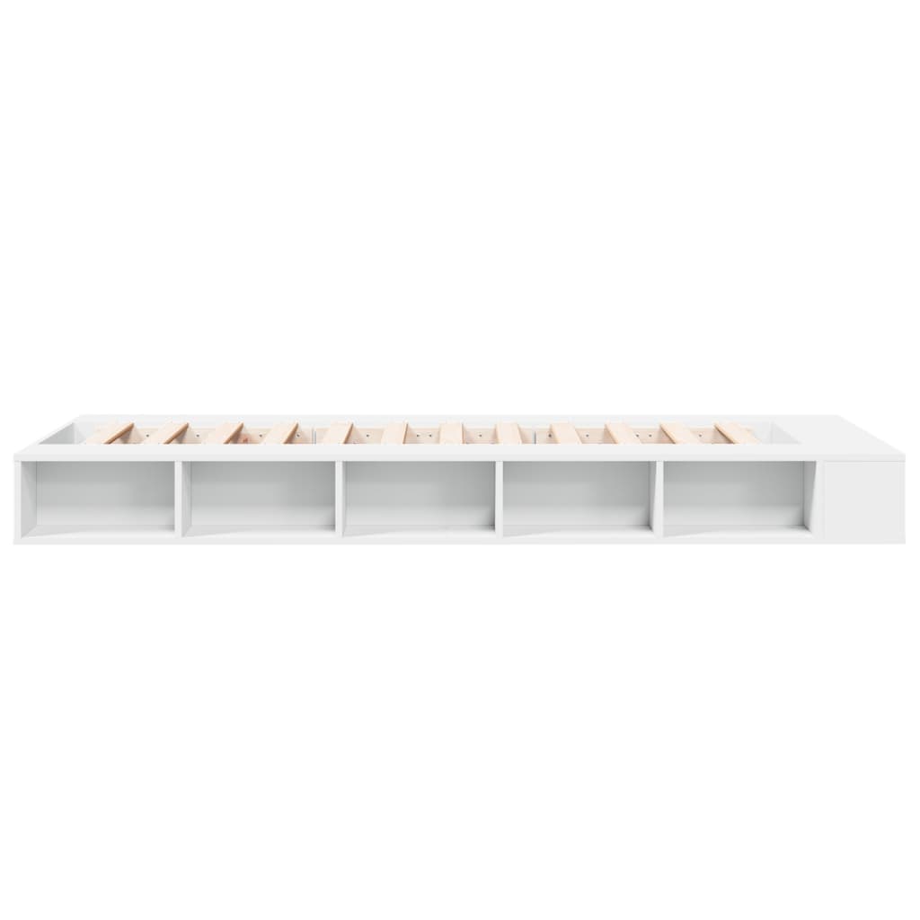 Bed Frame without Mattress White 90x190 cm Single