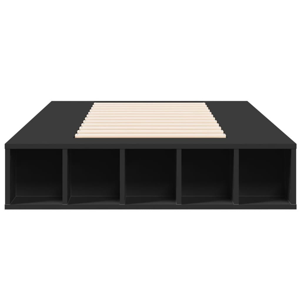Bed Frame without Mattress Black 90x190 cm Single