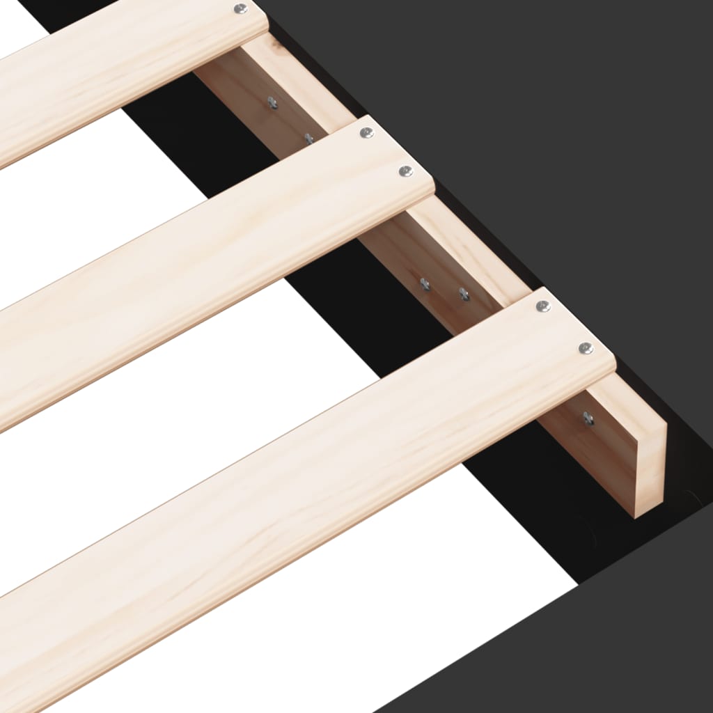 Bed Frame without Mattress Black 90x190 cm Single