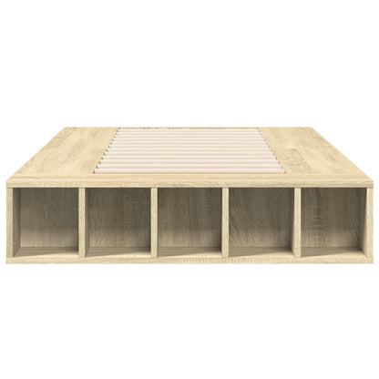 Bed Frame without Mattress Sonoma Oak 90x190 cm Single