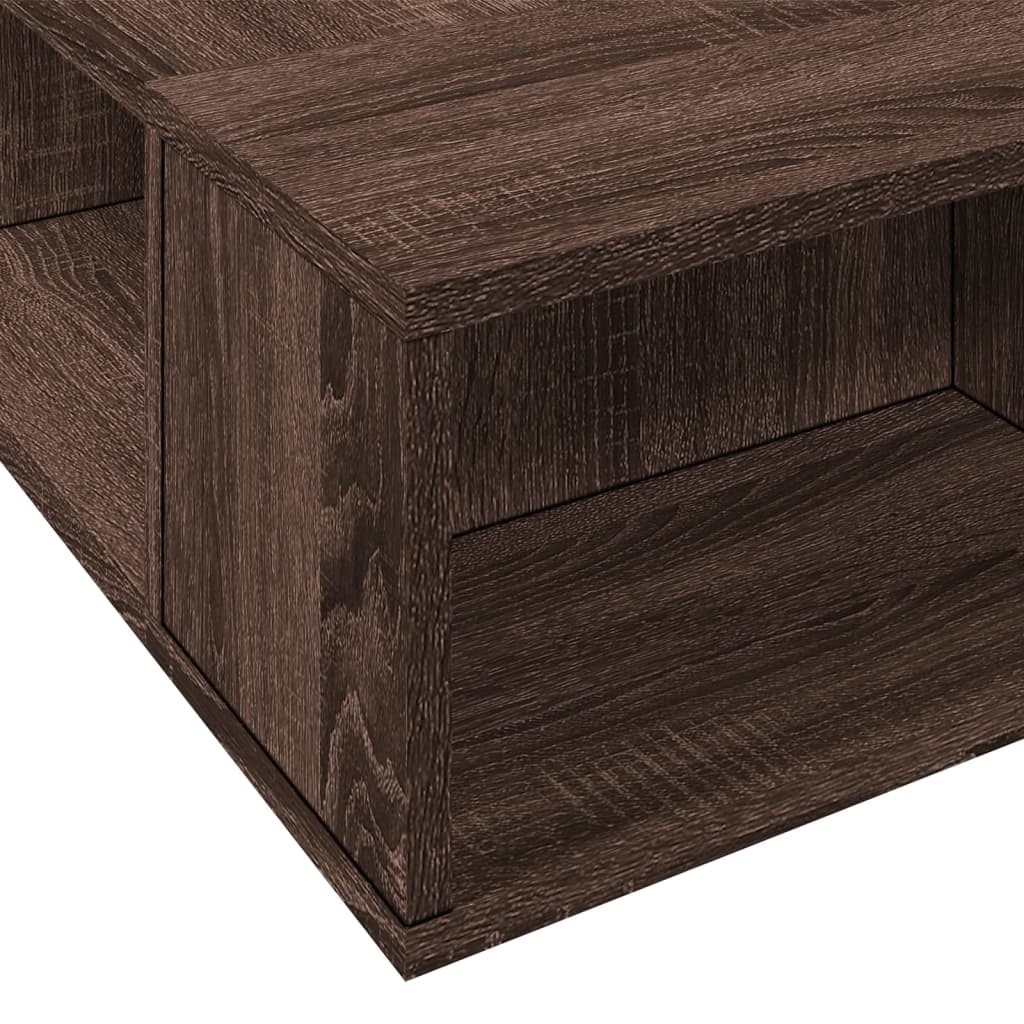 Bed Frame without Mattress Brown Oak 75x190 cm Small Single