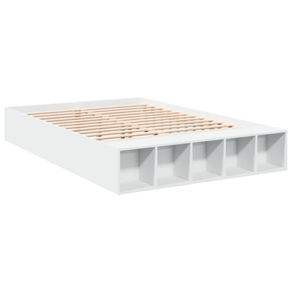 Bed Frame without Mattress White 150x200 cm King Size