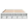 Bed Frame without Mattress White 150x200 cm King Size