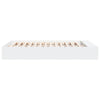 Bed Frame without Mattress White 150x200 cm King Size