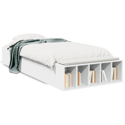 Bed Frame without Mattress White 100x200 cm