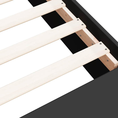 Bed Frame without Mattress Black 100x200 cm