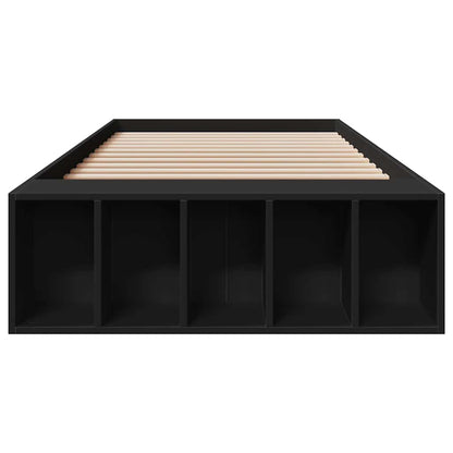Bed Frame without Mattress Black 90x190 cm Single