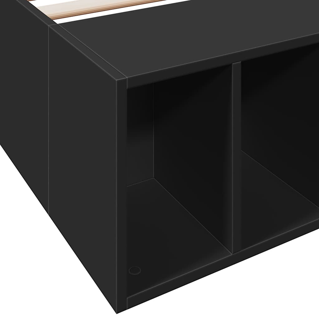 Bed Frame without Mattress Black 90x190 cm Single