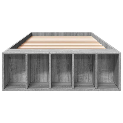 Bed Frame without Mattress Grey Sonoma 90x190 cm Single