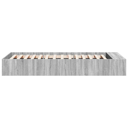 Bed Frame without Mattress Grey Sonoma 90x190 cm Single