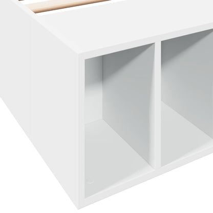 Bed Frame without Mattress White 75x190 cm Small Single