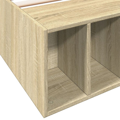 Bed Frame without Mattress Sonoma Oak 75x190 cm Small Single