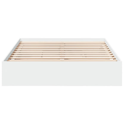 Bed Frame with Drawers without Mattress White 140x190 cm