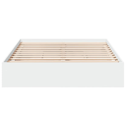 Bed Frame with Drawers without Mattress White 135x190 cm Double