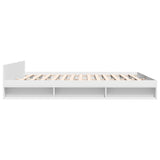 Bed Frame with Drawers without Mattress White 200x200 cm