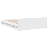 Bed Frame with Drawers without Mattress White 160x200 cm