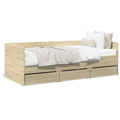 Daybed | Sonoma Oak | Engineered Wood | 100x200 cm