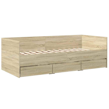 Daybed | Sonoma Oak | Engineered Wood | 100x200 cm