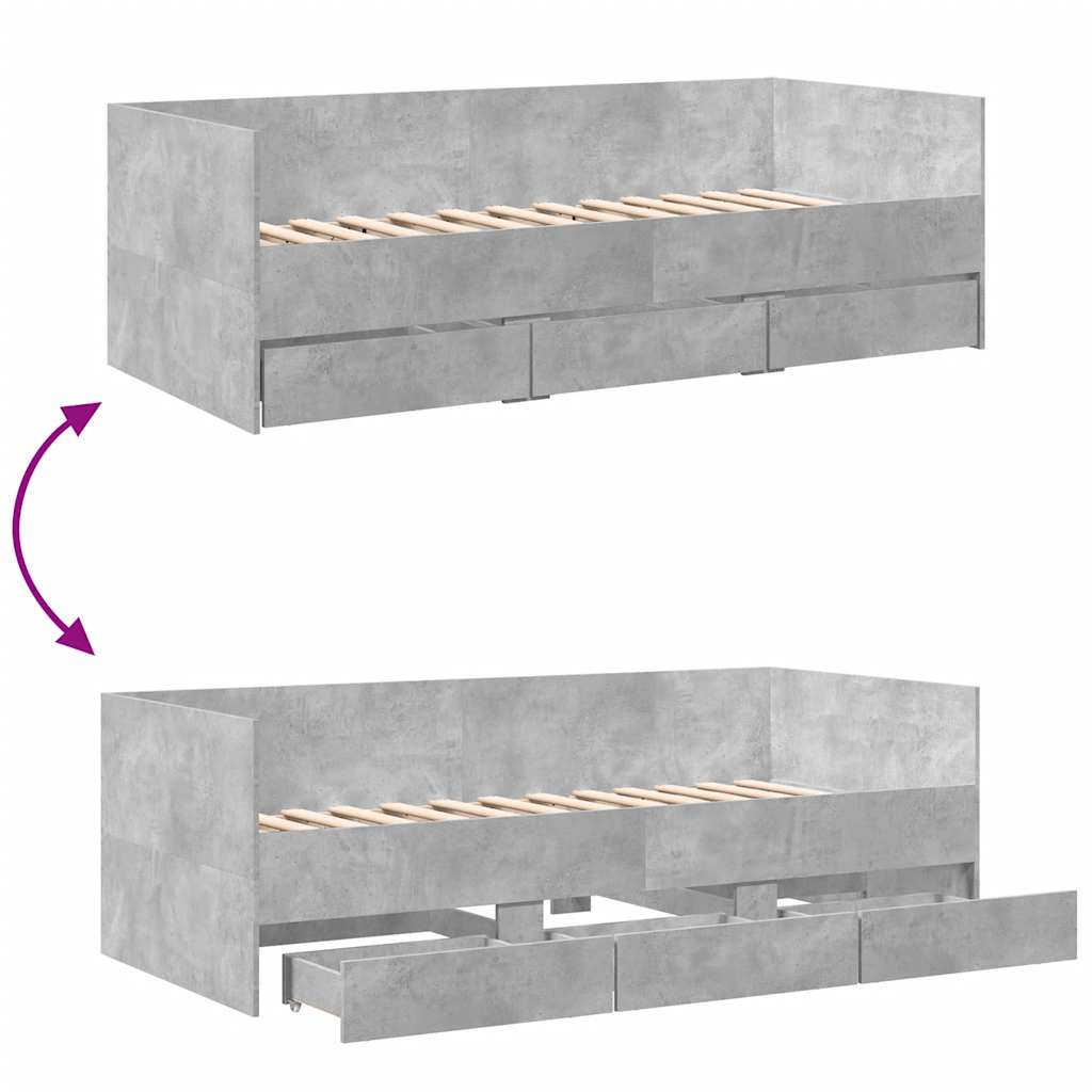 Daybed | Concrete Grey | Engineered wood | 100 x 200 cm