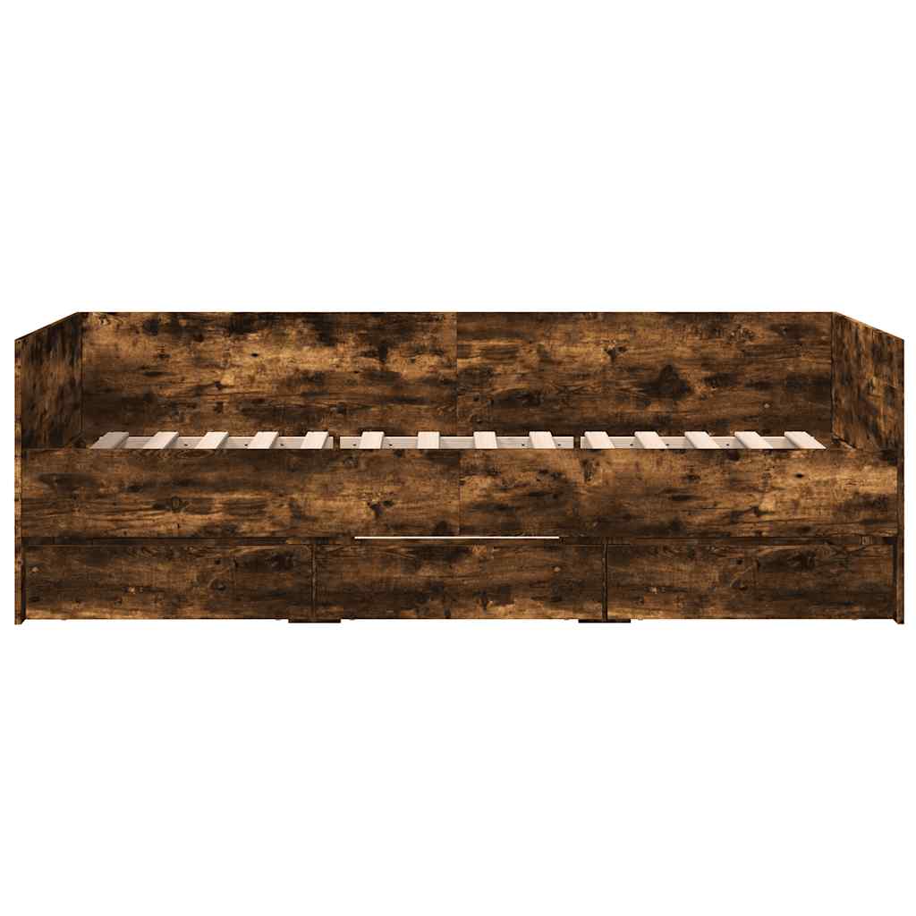Daybed | Smoked Oak | Engineered Wood | Double