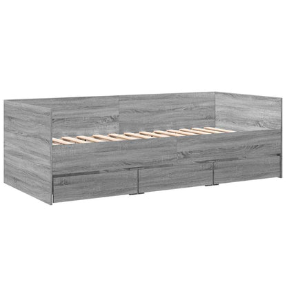 Daybed | Grey Sonoma | Engineered wood | Single to double