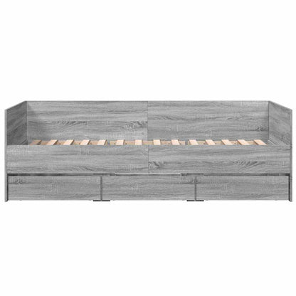 Daybed | Grey Sonoma | Engineered wood | Single to double