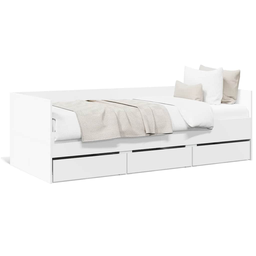 Daybed | White | Engineered Wood | Single | Pull-Out | Daybed