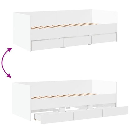 Daybed | White | Engineered Wood | Single | Pull-Out | Daybed