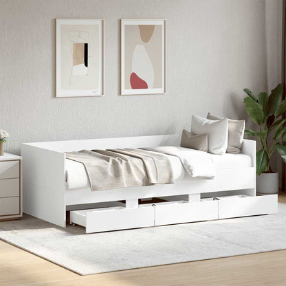 Daybed | White | Engineered Wood | Single | Pull-Out | Daybed