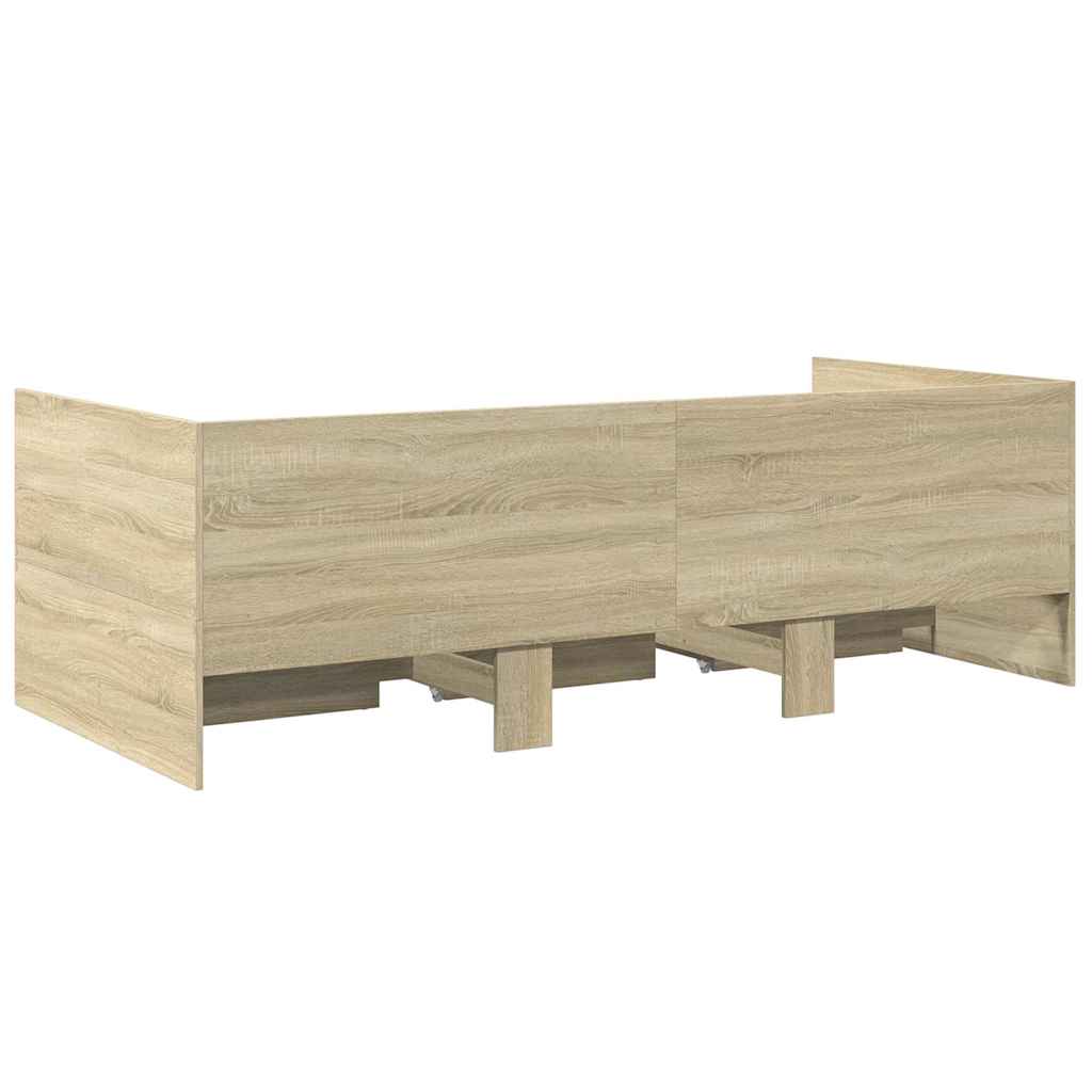 Daybed | Sonoma oak | Engineered wood | 90 x 200 cm