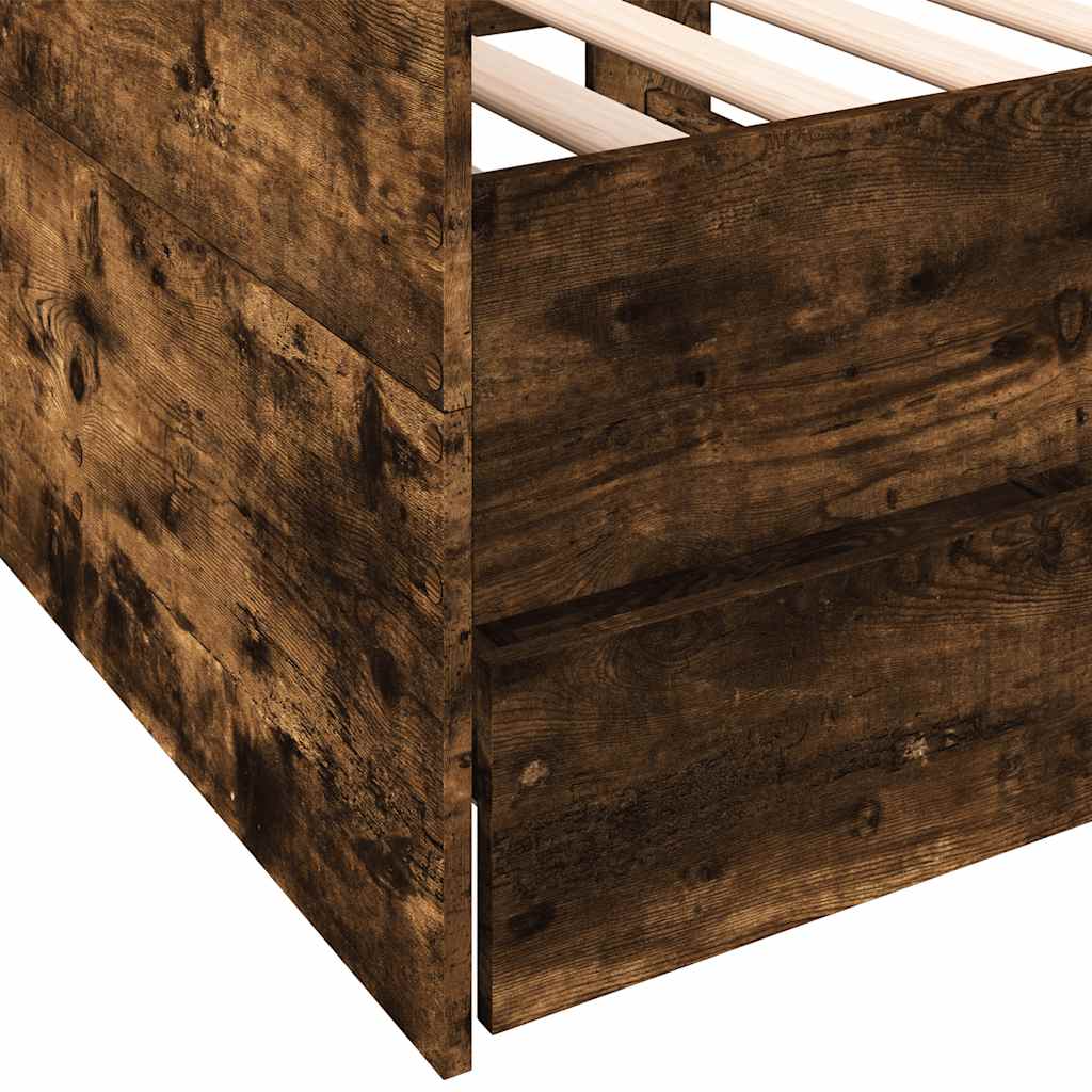 Daybed | Smoked Oak | Engineered wood | 90x200 cm | Convertible