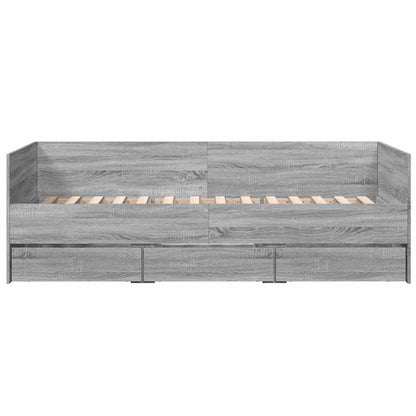 Daybed | Grey Sonoma | Engineered Wood | Single to Double