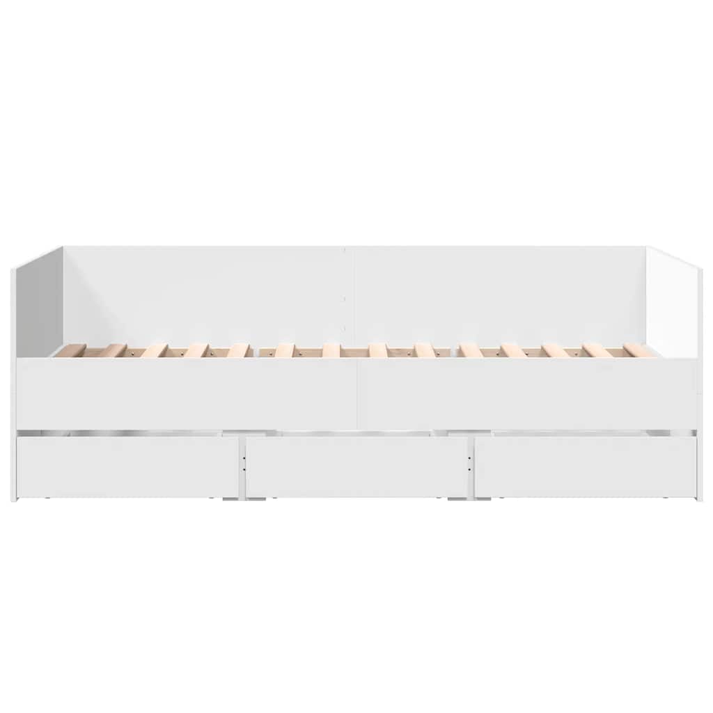 Daybed | White | Engineered wood | Single
