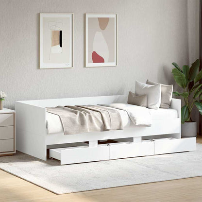 Daybed | White | Engineered wood | Single