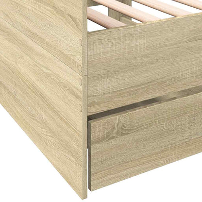 Daybed | Sonoma Oak | Engineered wood | Single | Convertible
