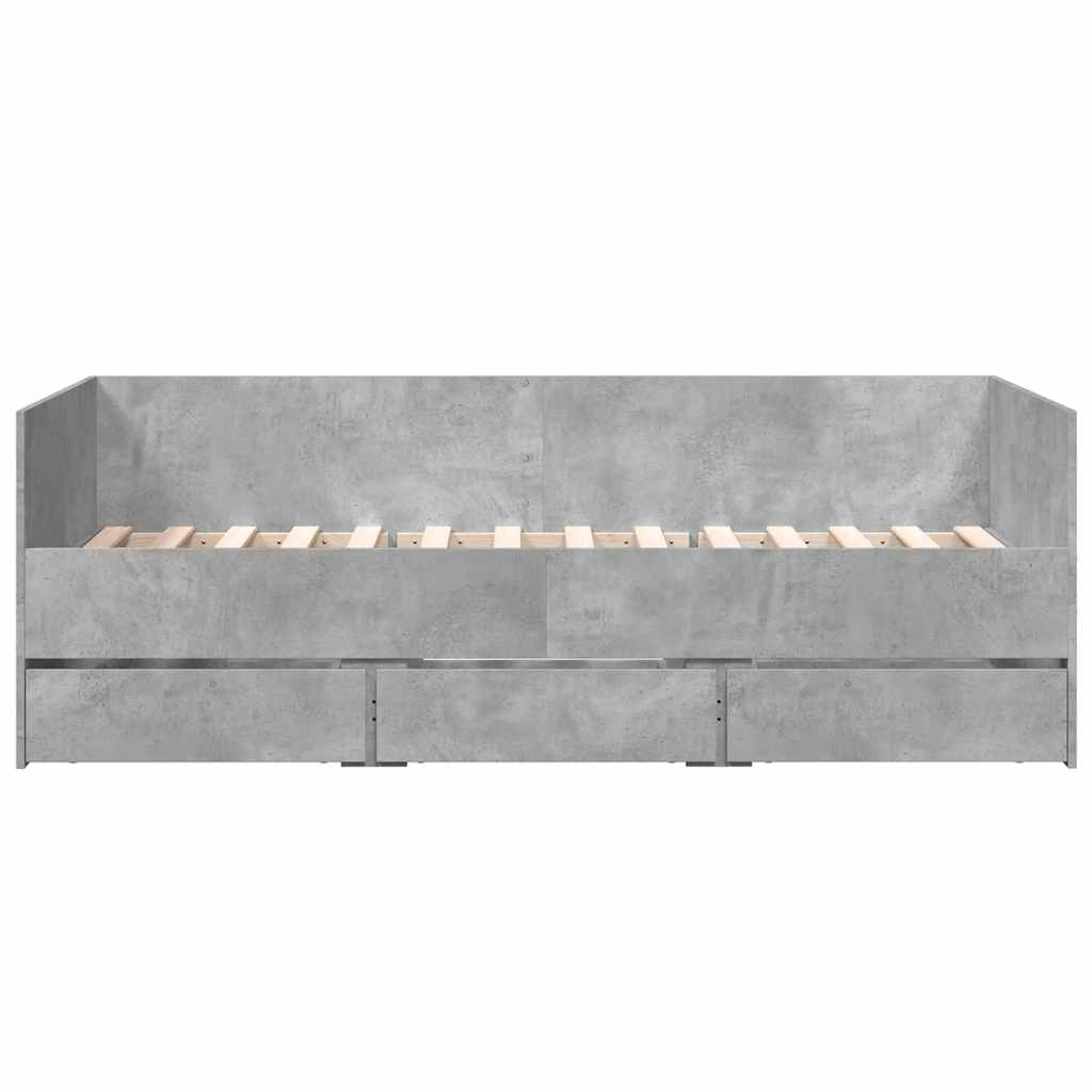 Daybed | Concrete Grey | Engineered Wood | Single