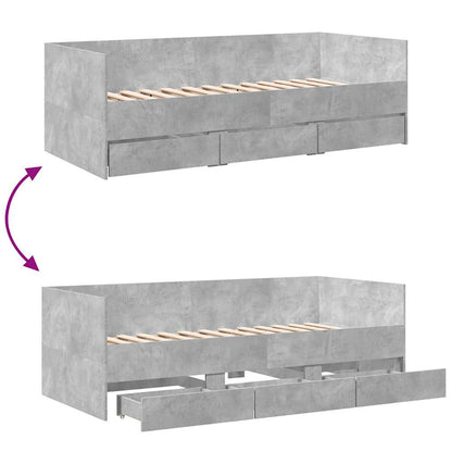 Daybed | Concrete Grey | Engineered Wood | Single