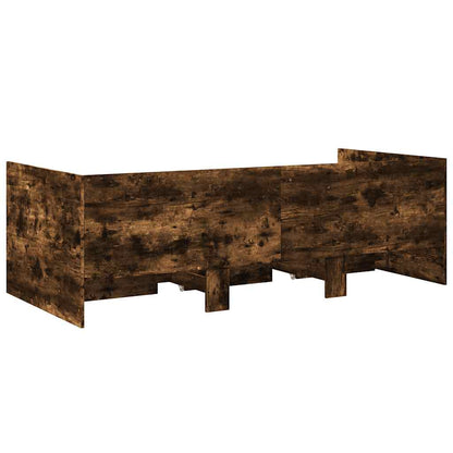 Daybed | Smoked oak | Engineered wood | Single |  Convertible Sofa Bed