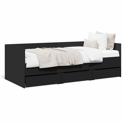 Daybed | Black | Engineered wood | Small Single