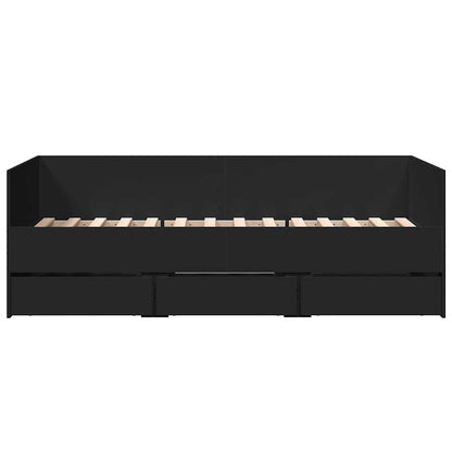 Daybed | Black | Engineered wood | Small Single